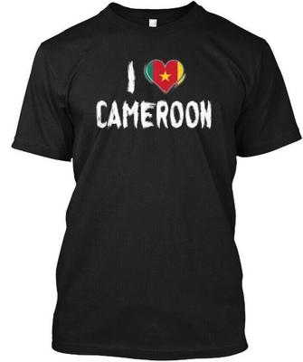 Tričko I Heart Cameroon Vyrobeno v USA Velikost S až 5XL