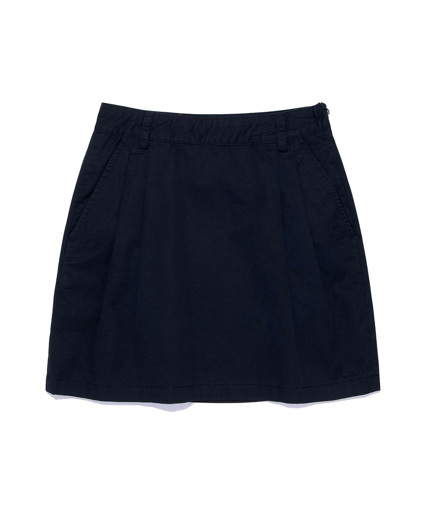 Lee Women'S Cotton Pintuck Mini Skirt Navy