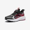 Anta Kids Soft Comfortable Lightweight Velcro Low-Top Running Shoes Kids sneaker Black Classic-Red 312445536-3