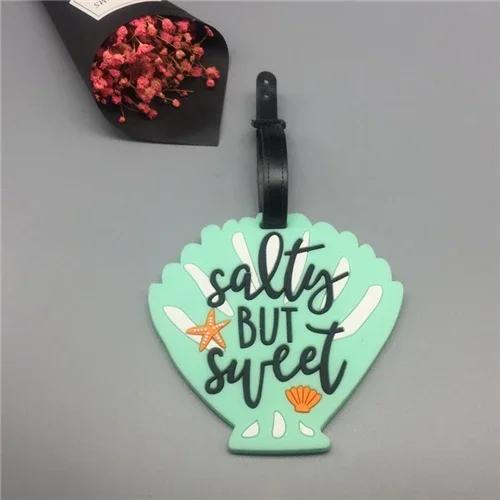 Silica Gel Cartoon Fruit Luggage Tags Suitcase ID Address Label Holder Baggage Boarding Tags Women Men Travel Accessories