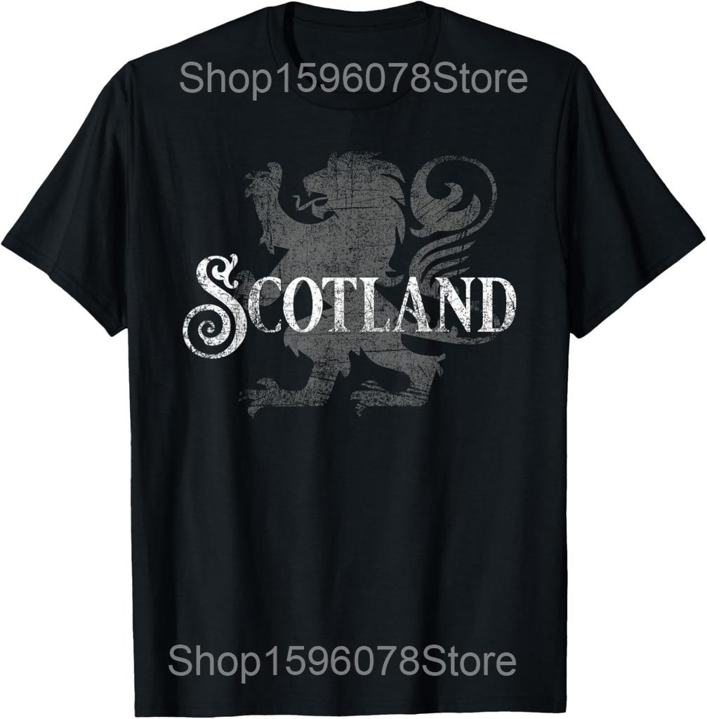 Funny Scottish Scotland Arms Rugby T Shirt Men Women Pure Cotton Humor Streetwear Tee Shirt Short Sleeve Unisex Loose Clothing