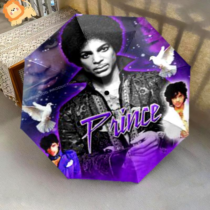 Prince Love Symbol Folding Umbrella Travel Suitable For All Seasons Umbrella Umbrella Three Folds