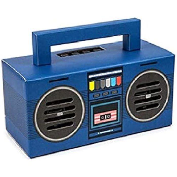 Bluetooth Høyttaler Kassettspiller - Kooltech 016600 - Blå - USB / TF og AUX - Oppladbart batteri