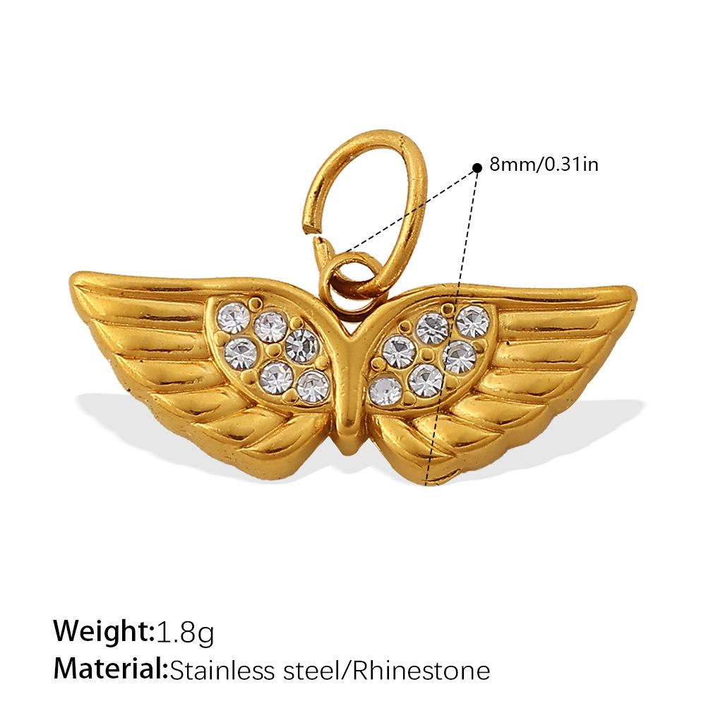 Ocean Wind Retro Diy Key Love Pendant Stainless Steel Gold-Plated Various Style Accessories