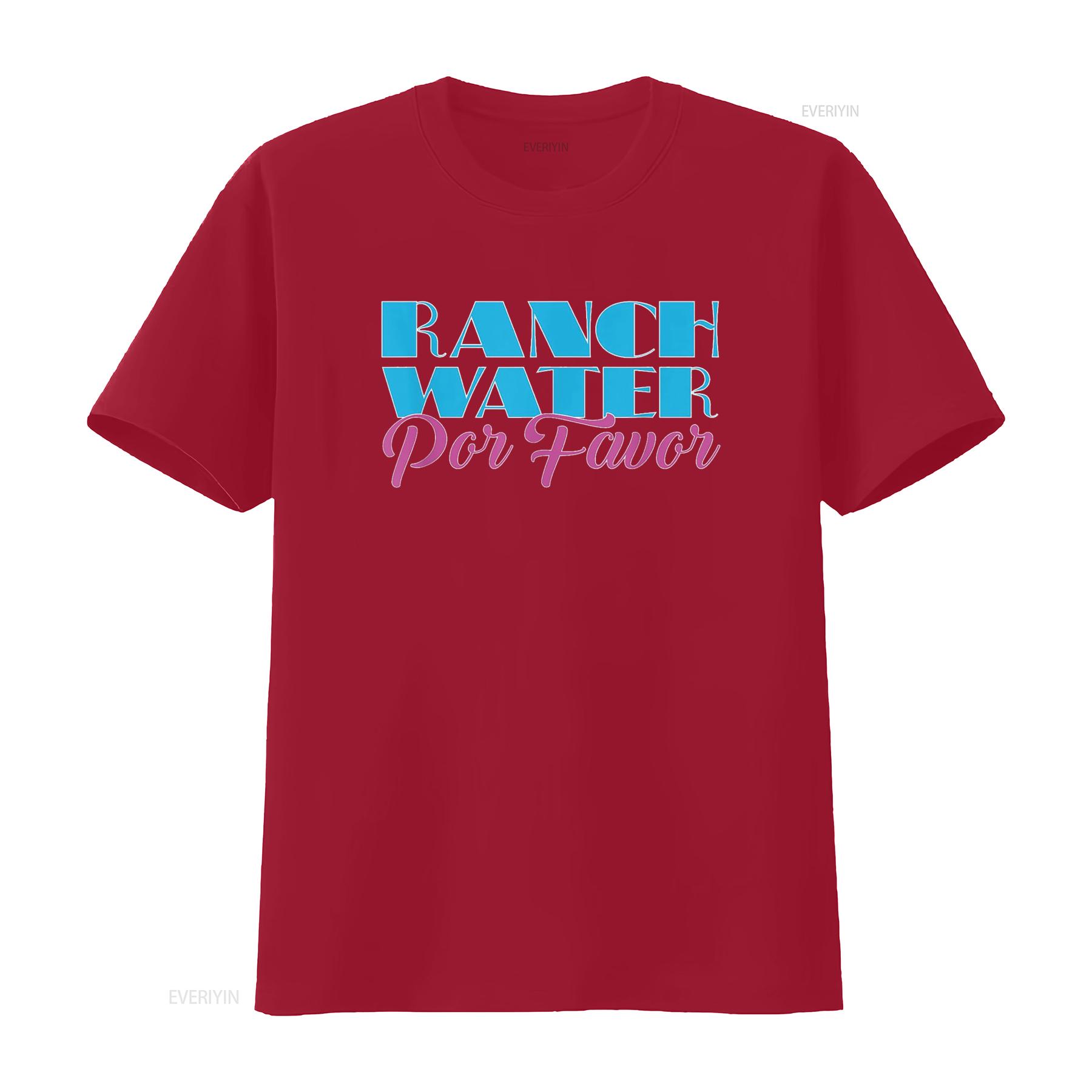 

Ranch Water Por Favor Tequila Hard Seltzer Beer Drinking T Shirt vintage Washed Stretched Slightly Breathable Comfortable homme S