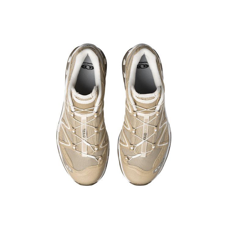 Salomon Xt-Quest Advanced Fabric Trendy Low-Top Outdoor Functional Shoes Unisex Shoes Beige 410588