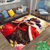 [Ladybug Printed Carpet] Durable Home and Office Area Rug, Kitchen Farmhouse Decorative Floor Mat