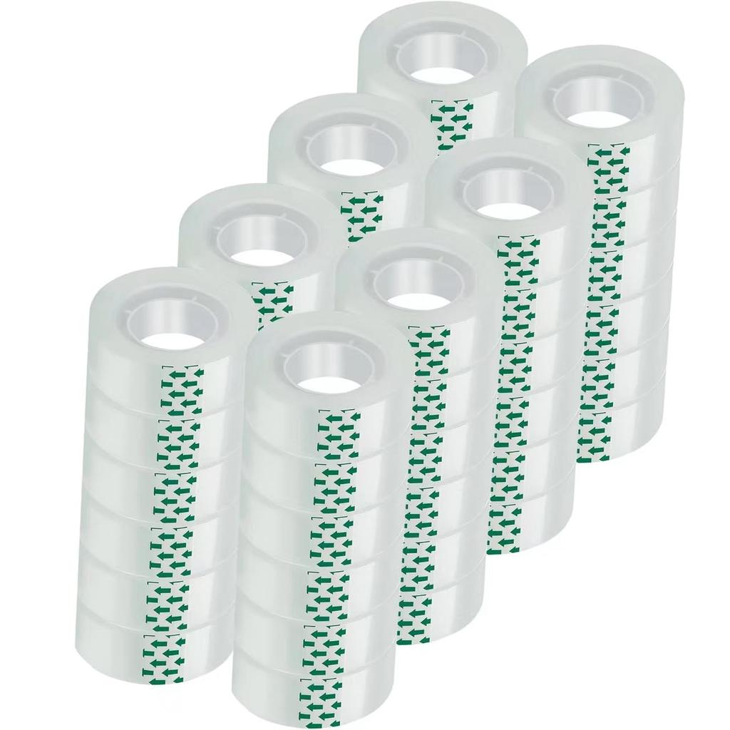 JACMD 12 Rolls Clear Tape, Transparent Tape Refills, Gift Wrap Tape 3/4 * 1000 inch for Gift Wrapping for Office, Home, School