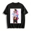 Working Mom With Kid Graphic T-shirt,Realistic Style Casual Top For Busy Mothers Balancing Work And Parenting Pure Cotton T-shirt