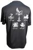 Fuji Uniforms JSDF T-Shirt (1st Submarine Squadron) JMSDF Hiroshima Kure Submarine Quick-Drying Short Sleeve SubDivOne (Black, Large)