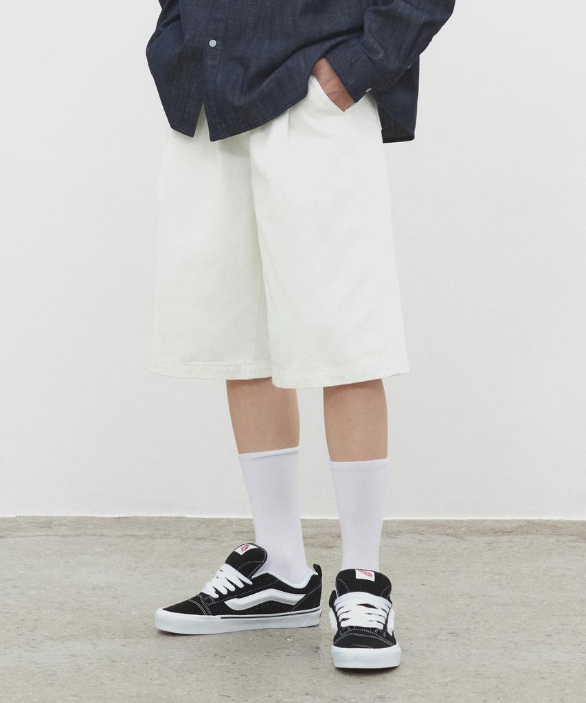 DECET Cotton 2Pleats Shorts Dcpt041Ivory