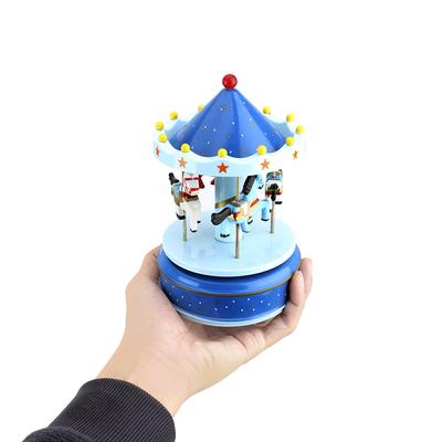 Christmas Wedding Birthday Gift Music Boxes Kid Toy Carousel Box Merry-go-round Music Boxes