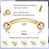 Drperfect 1 st Rostfritt Stål Rook Läppring Brosk Daith Tragus Ögonbryn Piercing Smycken Hypoallergen