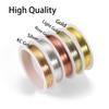 1Roll Gold Color Copper Wire 0.2/0.3/0.4/0.5/0.6/0.7/0.8/1.0mm Beading Cord DIY for Jewelry Making Accessories Wholesale