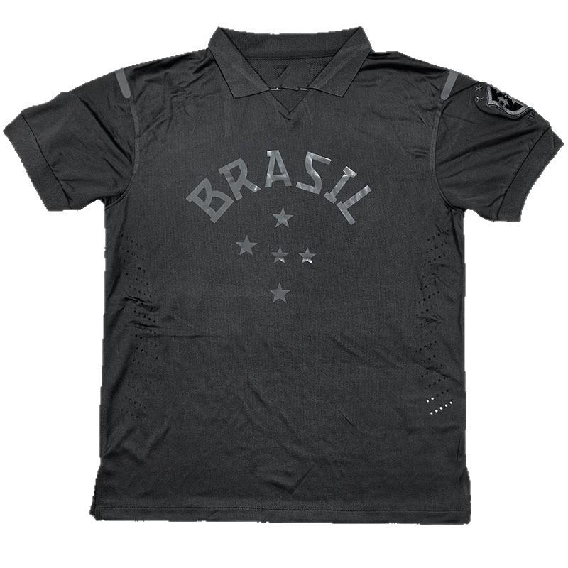 Maglia da Calcio Retrò Brasile Trasferta Nera 13-14 (S-2XL)