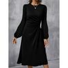 2025 Summer Sleeveless V-Neck Back Zip Elegant Long Dress for Women