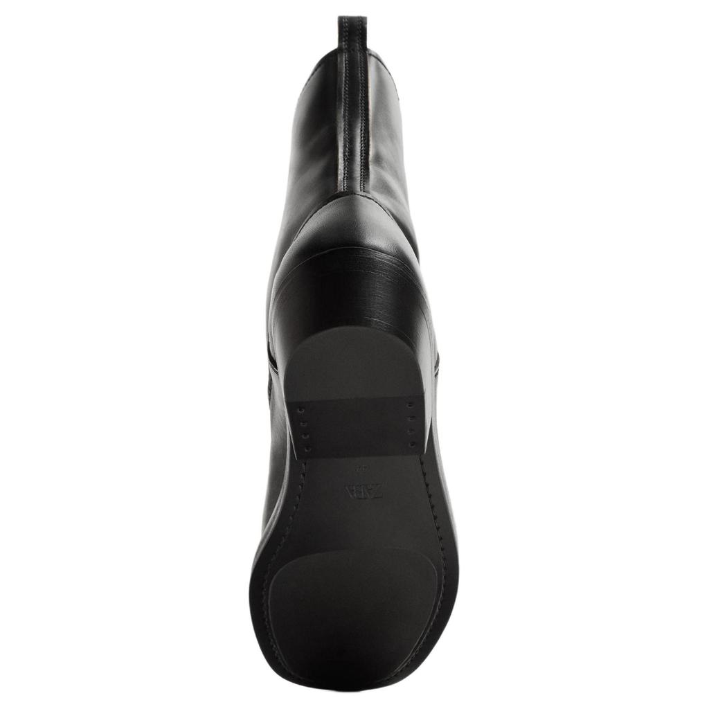 Zara Leather Lightweight Vintage Ankle Boots Men boots Black 12056520-38