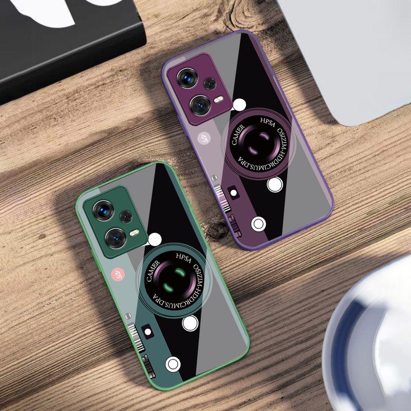 Tmavě zelený vzor fotoaparátu Pro Xiaomi Poco M4 X7 F7 Ultra x7pro F7 F6 X6 Pro F5 F4 X5 X3 F3 X2 F4 GT Tvrzené pouzdro na telefon