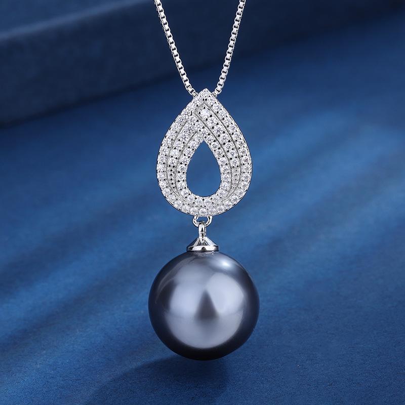 

Ювелирные изделия Медное основание Позолоченные Инкрустированные Перламутр Серо-жемчужный Набор 14 мм