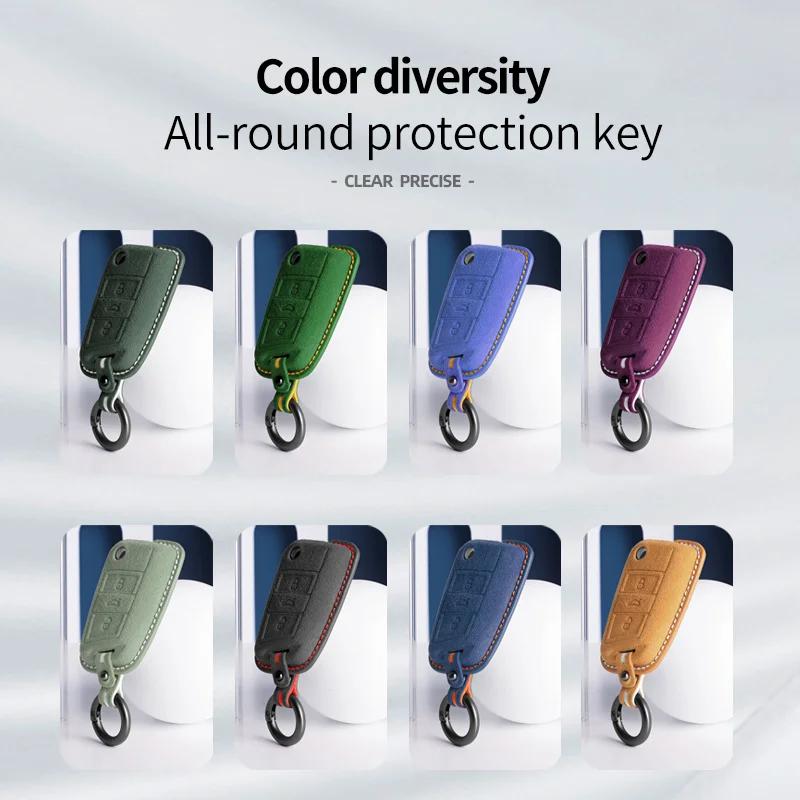 Car Key Case For Vw Volkswagen Tiguan Mk1 Mk2 Magotan Passat B5 B8 Polo Golf 4 5 6 7 Mk7 Jetta Keychain Cover Shell Protectors
