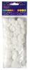Acrylic Pompoms Mix White, 24 Pcs