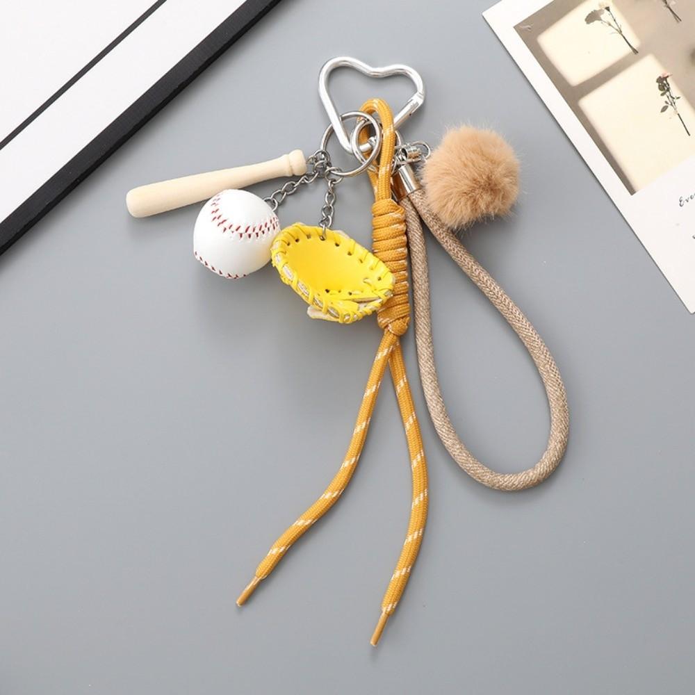 Stylish Design Baseball Braid Rope Pendant Hanging Chain Braided Bag Charm  Handbag Accessory