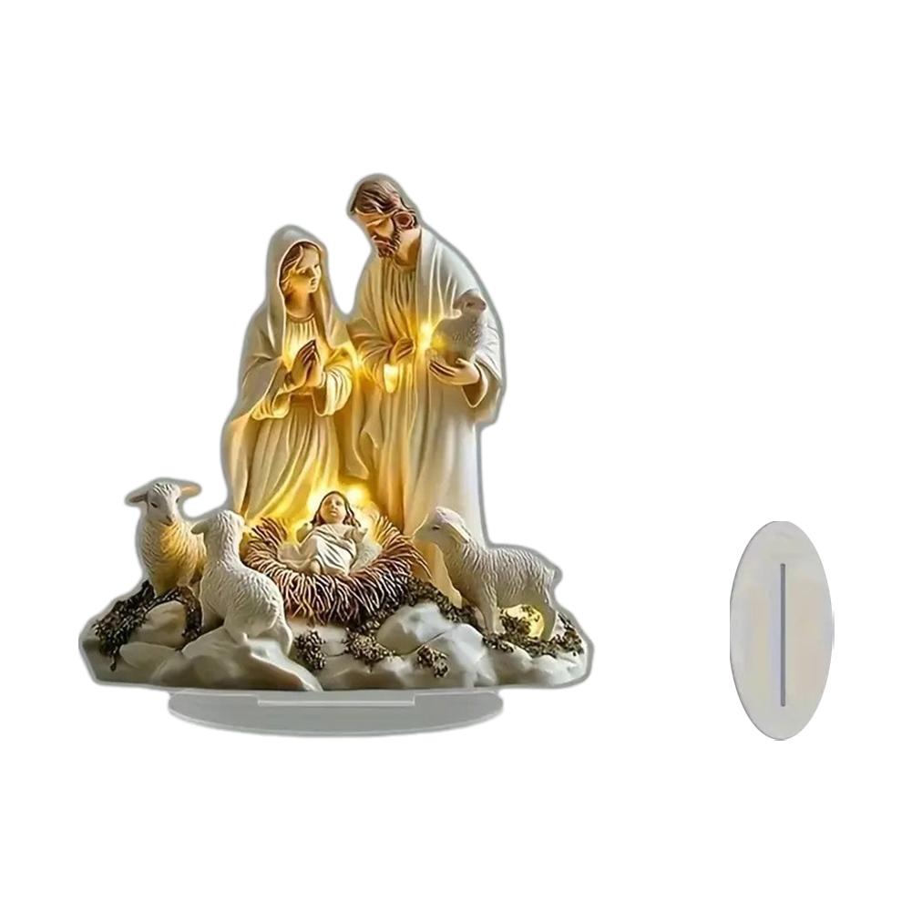 1 st Krubespel Skrivbordsdekoration - Batterifri Akryl Klassisk Design Lämplig för Hem- och Kontorsdekoration