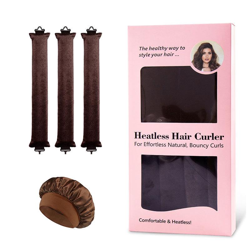 Heatless Curling Rod with Metal Hook for Easy Sleep-In Big Wave Curls