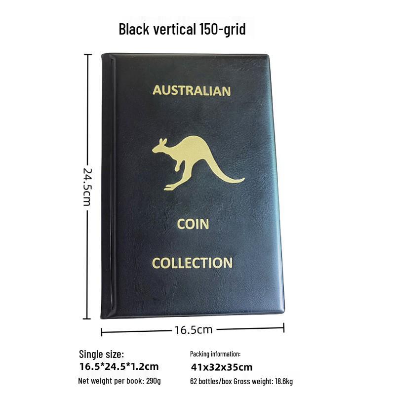 PVC Coin Album: Portable 10-Page, 24-Grid Storage for Coin Collection