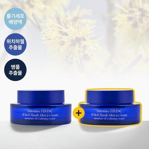 Cherem Quick-Drying Moisturizing Mild Moisture Cream/Witch Hazel Mocha Cream Moisture Locking Stem Cell Cosmetics 50ml, 2ea_687472 HMSC Witch Hazel Mocha Cream (50ml*2)