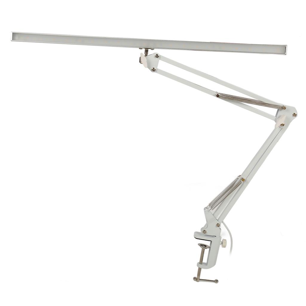 LED Beauty Lamp with Clamp Clip On Desk Lighting Swing Arm Adjustable Brightness Salon Lamp for
