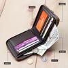 Men's Korean-Style Fashion Wallet: Classic, Large-Capacity, Multi-Card, Horizontal Zipper Design
