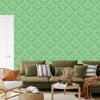 Wallpaper Geometric rhombuses green, green background 50x1000