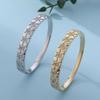 Honeycomb Wide Version Trendy Fashion Jewelry Hexagonal Diamond Pattern Bracelet Bracelet