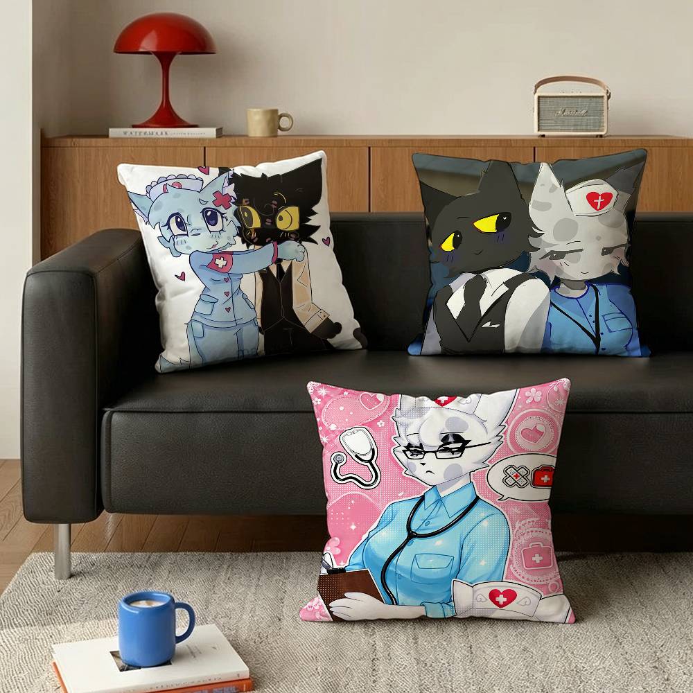 animal hospital head nurse Various Sizes Square Pillow Case For Car Home Bedchamber Decor