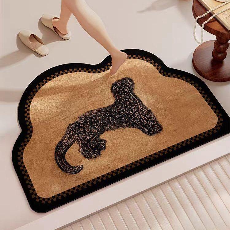 Antiker Kieselgur-Schlamm-Kissen Fortgeschrittenes Schmutzabweisendes Gefühl Badezimmer Waschraum Feuchtigkeitsableitend Rutschfeste Matte Schnell Trocknend Rutschfester Teppich