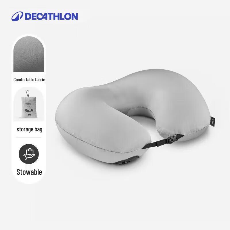 Decathlon U-Shaped Travel Neck Pillow One Size