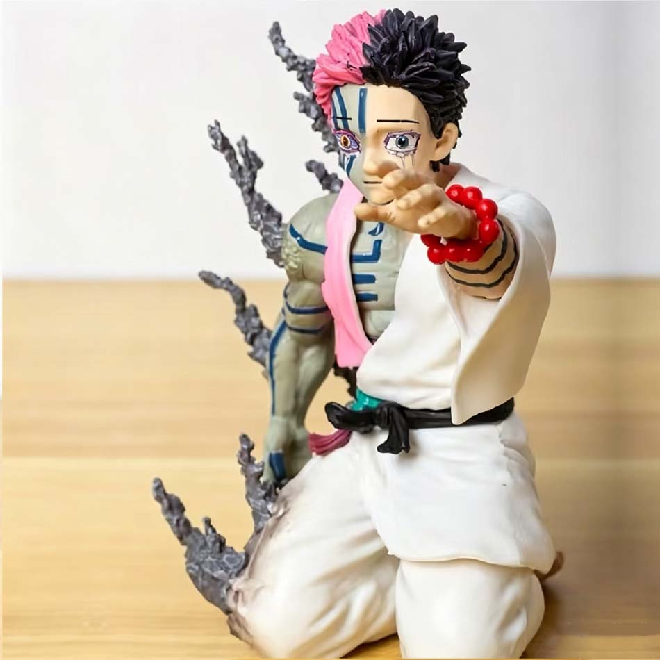 Anime Demon Slayer Figur Modell Juuni Kitsuki Akaza Kampf Figur Puppe Kimetsu No Yaiba Schreibtisch Dekoration Sammlung Geschenke