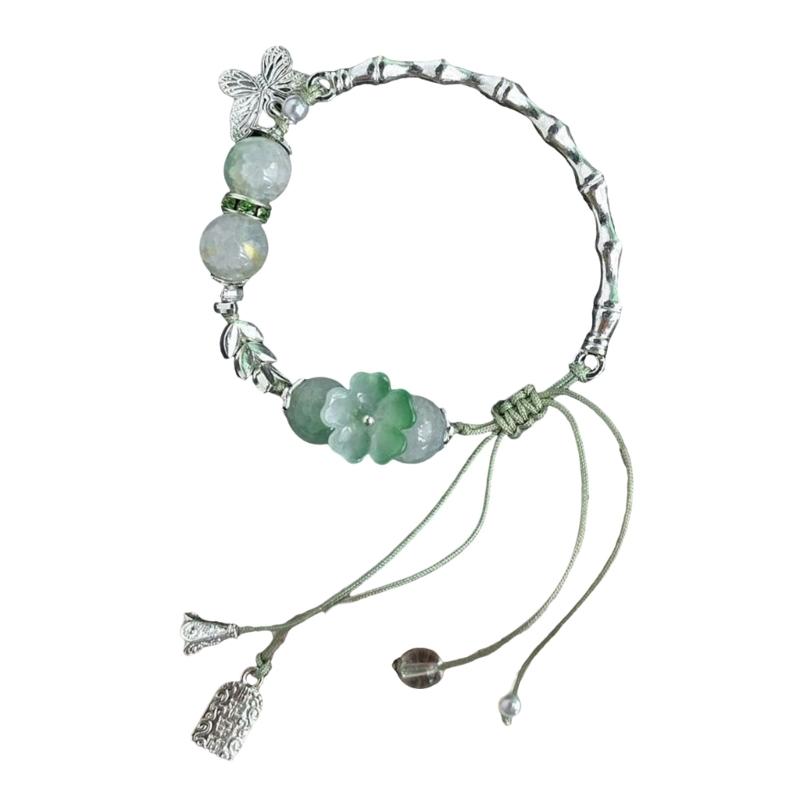 Elegant Oriental Bamboo Knot Bracelet for Women Featuring Serpents Wisdoms Design and Premium Weaving Craft