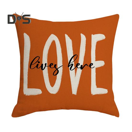 Наволочка с изображением осеннего урожая и Дня благодарения не мнется наволочка для подушки в стиле осеннего фермерского дома легко чистится чехол для декора осеннего дивана домашний диван кушетка 45x45cm 747₽