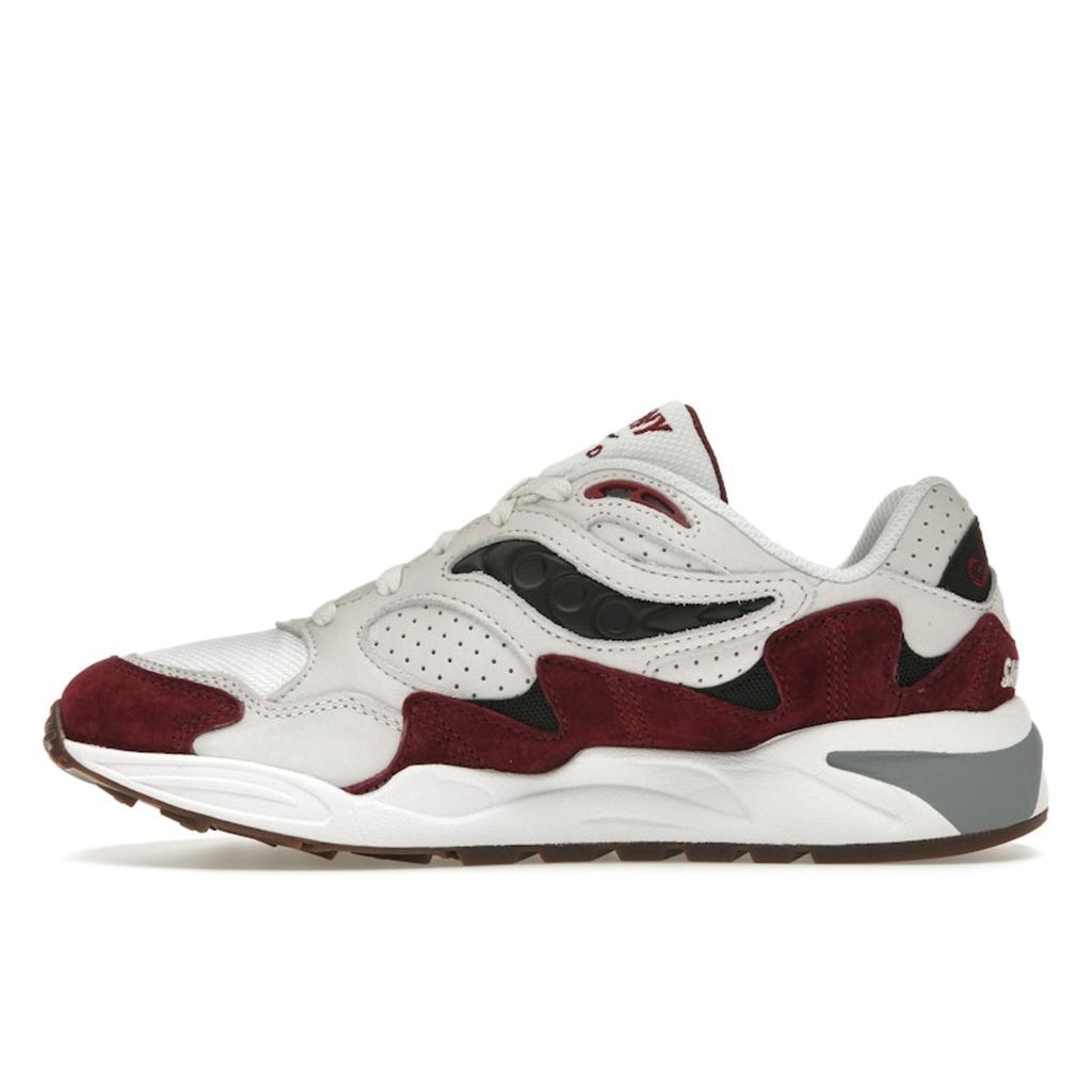 SAUCONY Grid Shadow 2 White Red Unisex Sneakers S70773-2