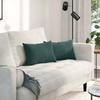 Sofa Cushions 2 Pieces Dark Green 50 X 30 Cm Cord Fabric