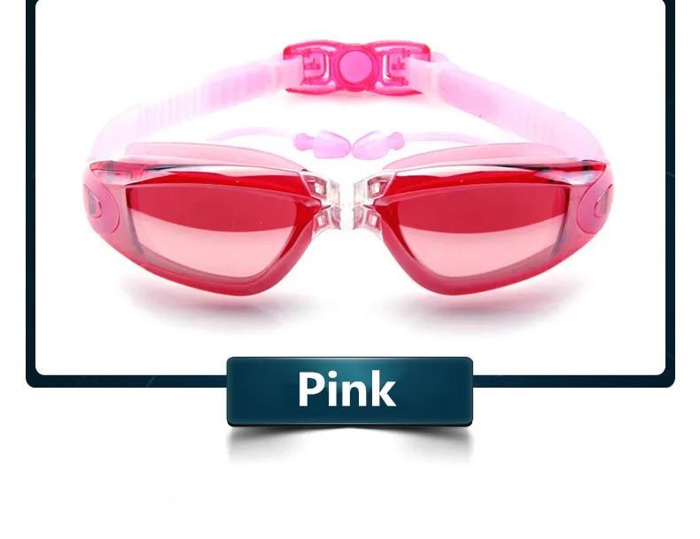 Professional Swimming Goggles Swim Glasses Electroplate Waterproof Professional Adult Anti-fog UV Protection Lens Men Women Adjustable Swim Glasses