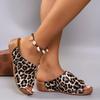 2025 Plus Size Ladies Shoes Open Toe Women's Slippers Hot Sale Daily Casual Slippers Women Print Round Toe Platform Rome Sandals