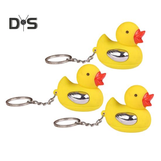 Elektroschock-Enten-Schlüsselanhänger, neuartiges Streich-Gadget-Spielzeug, kleiner elektrischer Touch-Schlüsselanhänger für Witzliebhaber, urkomisches Trickgeschenk