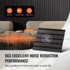 Wood Slat Acoustic Panels 7.9 X 94.5 Inch for Modern Wall Decor Black Oak