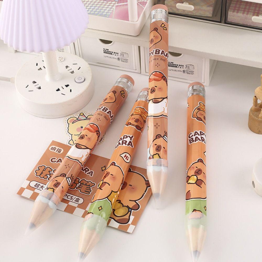 with Eraser Large Pencil Wooden Huge Pencil Creative Giant Pencil Students Stationery Supplies