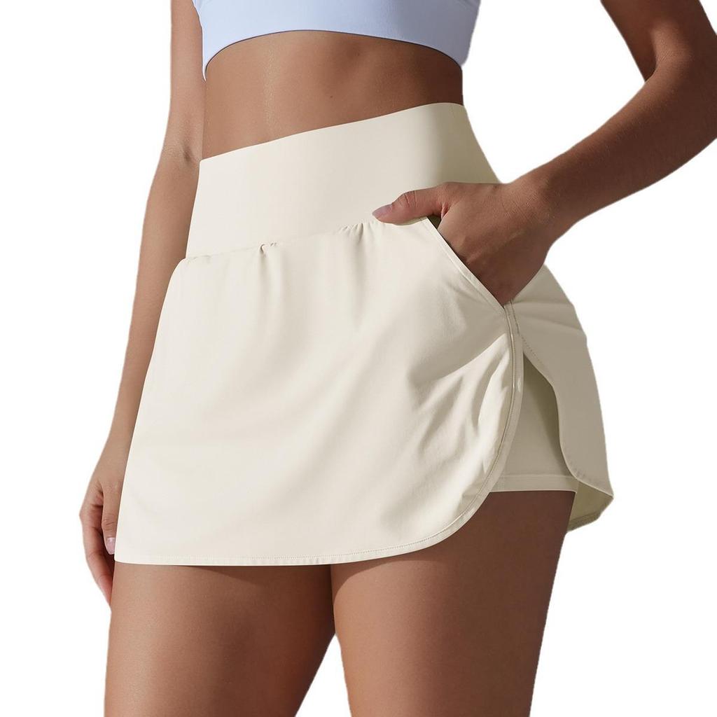 Women's Quick-Dry Anti-Exposure Skort for Tennis, Badminton, and Yoga - High Waist Summer Activewear.