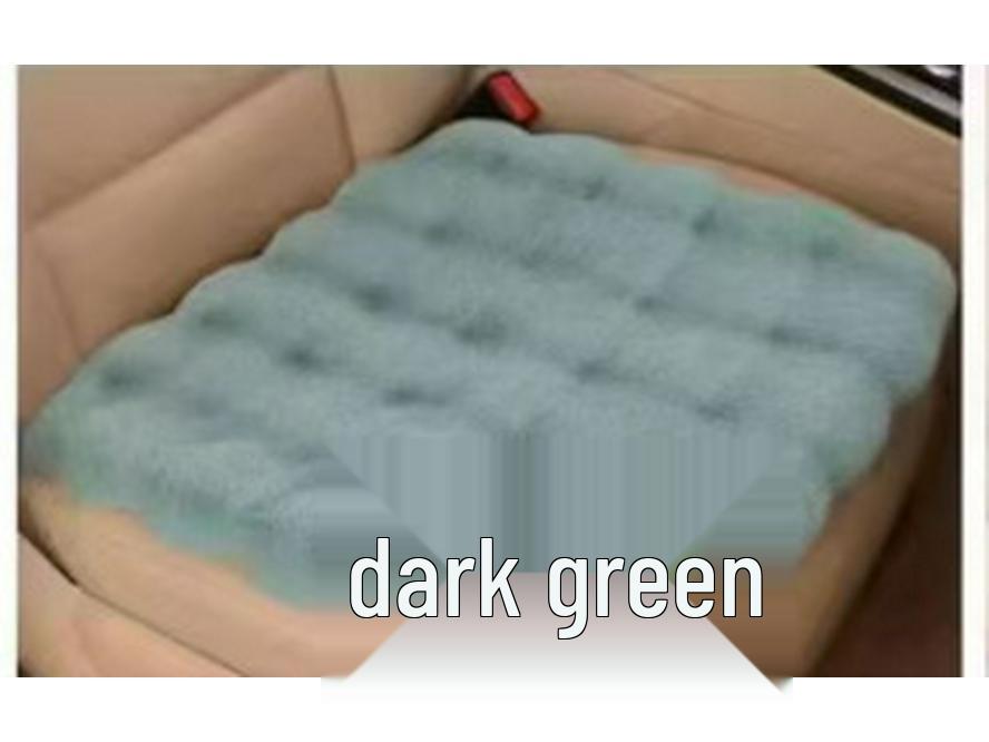 Winter Velvet Car Seat Cushion Set - Thickened Plush, Warm, 3-Piece with Backrest