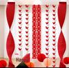 Wedding Room Decor Set: Bedroom & Living Room Curtains, Banners, Bride & Groom's Side Supplies, Complete Marriage Decoration Kit